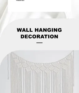 Tapiz Colgante De Pared Macramé Boho Decoración Para Hogar Boda Estilo Elegante!