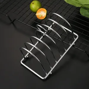 Multifunctional square toast bread rack kitchen metal wire holder for baking tools use