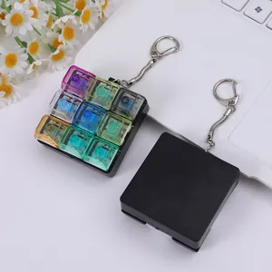 Mechanische Tastatur Schalter Klick Schlüsselanhänger Fidget Spielzeug Transparent Geschenk