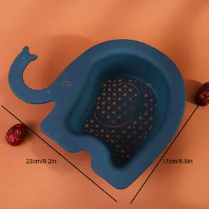 Panier de vidange d'evier de cuisine en plastique en forme d'elephant, filtre multifonctionnel.