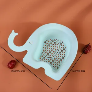 Passoire d'évier de cuisine en forme d'éléphant panier de vidange en plastique fruits
