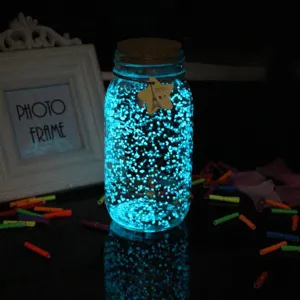 Glow in the dark luminous sand particles DIY fluorescent pigment for craft resin jar decoration
