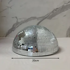 20cm Spiegelbol Halve Bol Disco Spiegel Reflector Feest Bruiloft Sfeer Hoofdaanzicht