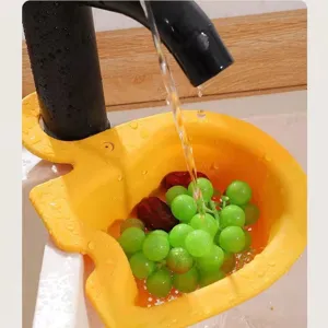 Panier d'égouttage d'évier de cuisine en forme d'éléphant filtre à fruits multifonction