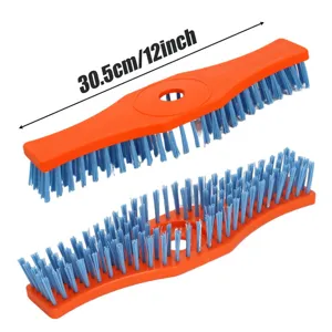 Replacement lawn mower cleaning brush 12 inch road scrubbing brush for outdoor use