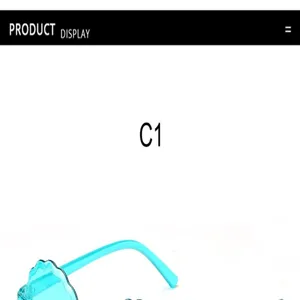 Kinder Sonnenbrille runder Rahmen Bonbonfarben modische Trend Sonnenbrille Detailansicht