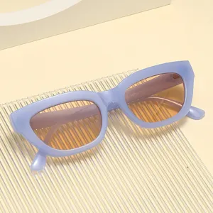 Retro kleine Sonnenbrille für Damen und Herren, stilvolle lavendelfarbene Sonnenbrille.