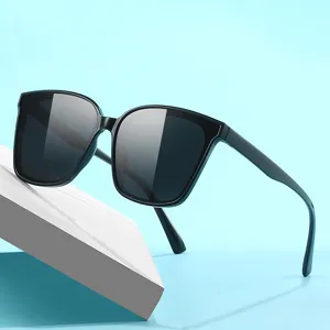 Gafas de Sol Cuadradas Sobredimensionadas para Mujer Marco de PC Lente de AC Protección UV Estilo de Diseñador de Moda Para Viajes al Aire Libre
