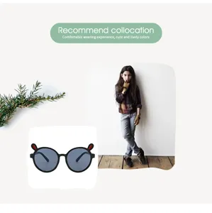 Gafas de sol infantiles adorables con orejas de conejo, ideales para uso diario y estilo genial.