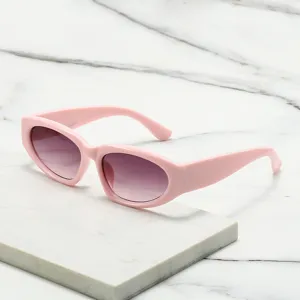 Vintage Katzenauge Sonnenbrille Für Damen Herren Mode Dickem Rahmen Eckige Brille Trendige UV400 Schutz Brillen Reise