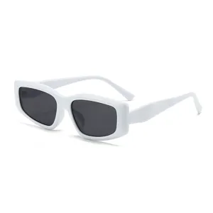 Trendy kleine montuur mode zonnebril voor dames UV-bescherming retro chique stijl.