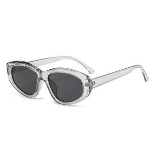 Transparente Katzenaugen Sonnenbrille fuer Damen Herren Retro UV Schutz Sonnenbrillen
