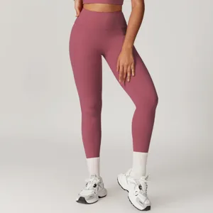 Pantaloni da yoga a vita alta per donna, leggings sportivi traspiranti per fitness.