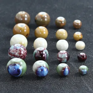 Perles rondes en ceramique melange taille bricolage bracelet accessoires fabrication composants