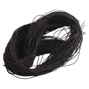 Cordón elástico marrón de 1.2mm para cuentas de pulseras y fabricación de joyas elásticas.
