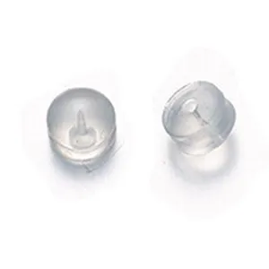 Retro orecchini in silicone trasparente, fermagli morbidi per gioielli accessori fai da te.