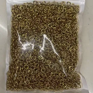 Gold DIY jump rings and spring clasps bulk jewelry making findings accessories pack