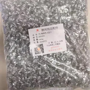 Detailed shot of bulk clear plastic earring backs pad, essential jewelry making accessories.