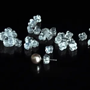 Transparente Silikon Ohrstecker Stopper und Perlen Ohrringe für DIY Schmuckherstellung.