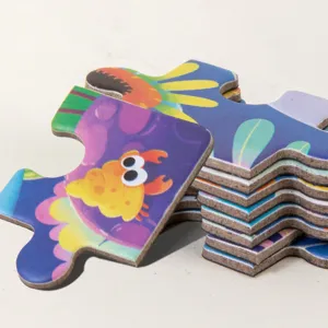 Kinder dicker Karton Puzzle Ozean Tier Thema Lernspielzeug Hauptansicht Display