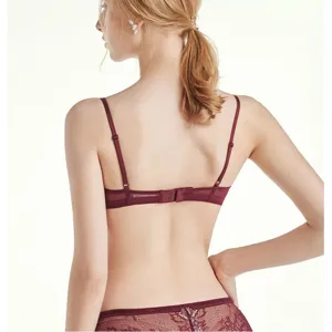 Vrouwen sexy kant dunne bh comfortabel ademend driehoek cup ondergoed stijl mooi design