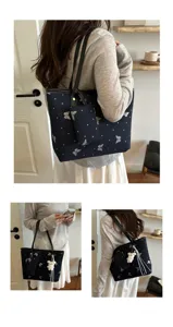 Borsa tote di nicchia alla moda, nuova elegante borsa a tracolla per commuter, borsa versatile.