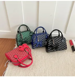 Women bowling small square bag handbag shoulder crossbody trendy stylish daily commute bag