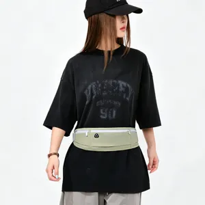 Riñonera de Poliéster de Moda para Mujer Tira Reflectante Bolsa de Pecho Deportiva para Correr al Aire Libre Cruzado Casual