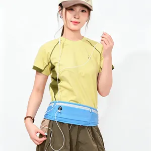 Riñonera deportiva de running para mujer bolsa de cintura ligera para fitness al aire libre