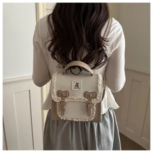 Sweet lace backpack for women stylish small shoulder bag trendy casual daypack casual bag