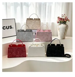 Women's fashion shoulder bag handbag stylish crossbody bag multi-color elegant top handle bag