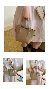 Chic textured tote bucket bag for women, versatile stylish shoulder crossbody handbag everyday use.