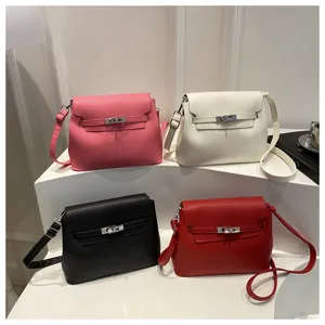 Sac à bandoulière femme style Kelly classique en cuir PU sac à main décontracté 4 couleurs