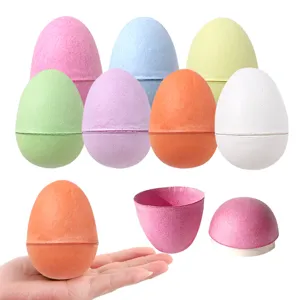 Oeuf de Pâques en pulpe de papier biodégradable bricolage boîte cadeau emballage.