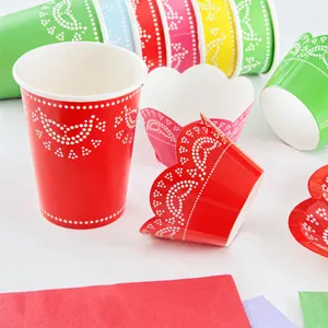 Kant Uitgesneden Taartpapierbeker Cupcake Wikkels Bakvormen Feest Tafeldecoratie Keuken Bakgerei Benodigdheden