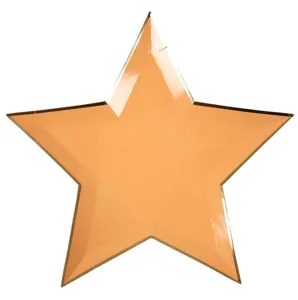 Goldfolie Stern Pappteller Einweggeschirr für Kinder Geburtstag Party Feier Dekoration.