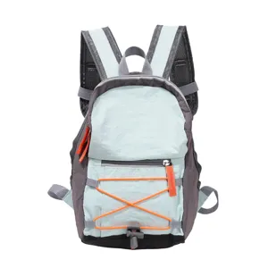 Stylish lightweight casual backpack for daily travel school students with orange details