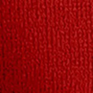 Red fabric texture detail shot of women stylish autumn blazer coat, clear weave pattern.