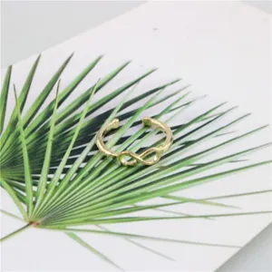 Anillo de dedo del pie infinito oro minimalista metal figura ocho ajustable joyas verano