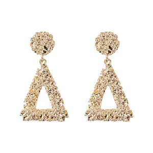Vintage Geometrische Legering Oorknopjes met Hol Driehoek Ontwerp Groot Klein Punk Stijl Mode Sieraden voor Vrouwen