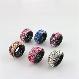 Crystal rhinestone hair clip bun maker sparkling ponytail holder fashion hair accessories.