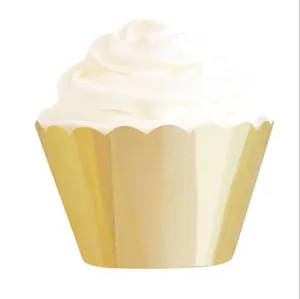 Gold Stamped Disposable Paper Plates Cups Straws Cake Wrappers Birthday Party Tableware Decorative Dinnerware Supplies