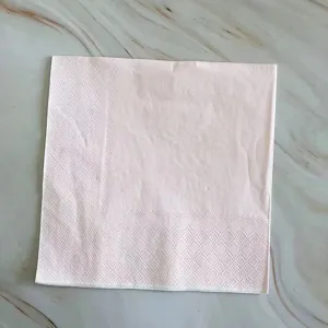 Pink disposable paper napkins for party wedding dessert table tray decoration supplies