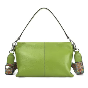 Genuine Leather Women's Shoulder Bag Casual Versatile Underarm Bag Large Capacity Commuter Crossbody Bag Stylish Handbag