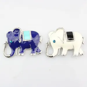 Fashion crystal rhinestone enamel elephant brooch pin animal lapel jewelry for women gift.