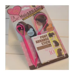 Rosa Haarstyling Werkzeuge Set Zopfmacher Haarflechter Haarschmuck für Damen Mädchen Beauty.