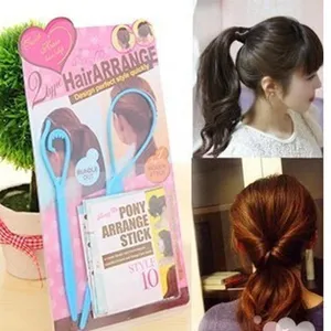 Pony Arrange Stick Haar Flechtwerkzeug Für Damen DIY Haarstyling Schönheitszubehör Koreanischer Stil Haarstyling Werkzeug Für Elegante Pferdeschwänze