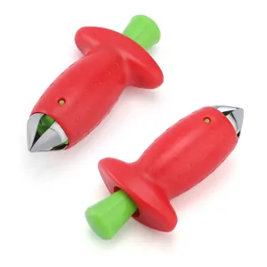 Utensile da cucina creativo leva picciolo e taglia fragole con artigli in acciaio inox.
