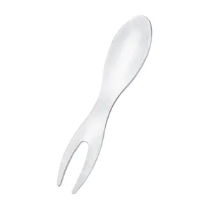 Tenedor de fruta y de maiz de acero inoxidable utensilio de cocina para postre y ensalada