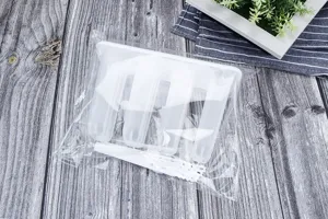 4-slot plastic popsicle mold with lid, DIY ice cream maker tool for homemade summer treats.